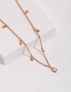 Millie - Moon and Star Sterling Silver Necklace - Pearlorious Jewellery