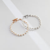 Molly - Freshwater Pearl and Sterling Silver Bead Bracelet - Pearlorious Jewellery