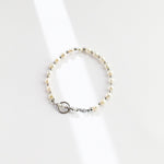 Molly - Freshwater Pearl and Sterling Silver Bead Bracelet - Pearlorious Jewellery