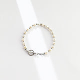 Molly - Freshwater Pearl and Sterling Silver Bead Bracelet - Pearlorious Jewellery