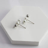 Molly - Unique Sterling Silver and Freshwater Beads Earrings - Pearlorious Jewellery