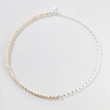 Mylah - Freshwater Pearl and Sterling Silver Beads Necklace - Pearlorious Jewellery