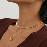 Mylah - Freshwater Pearl and Sterling Silver Beads Necklace - Pearlorious Jewellery