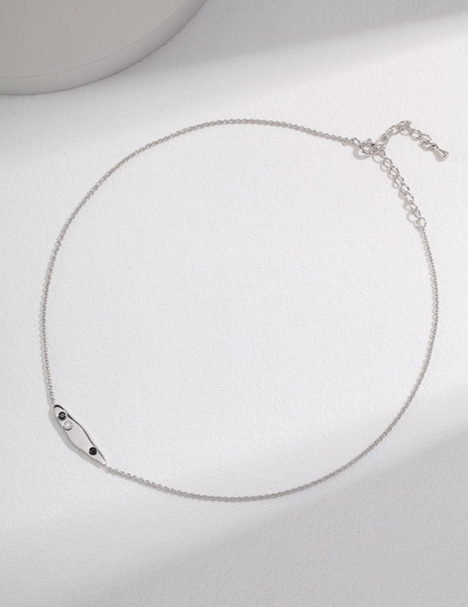 Ophelia - Simplicity Plain Sterling Silver Chain Necklace - Pearlorious Jewellery