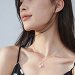 Penelope - Classic Pearl Necklace with O pendant - Pearlorious Jewellery