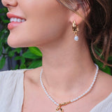 Quinn - Delicate Freshwater Pearl Earrings - Pearlorious Jewellery