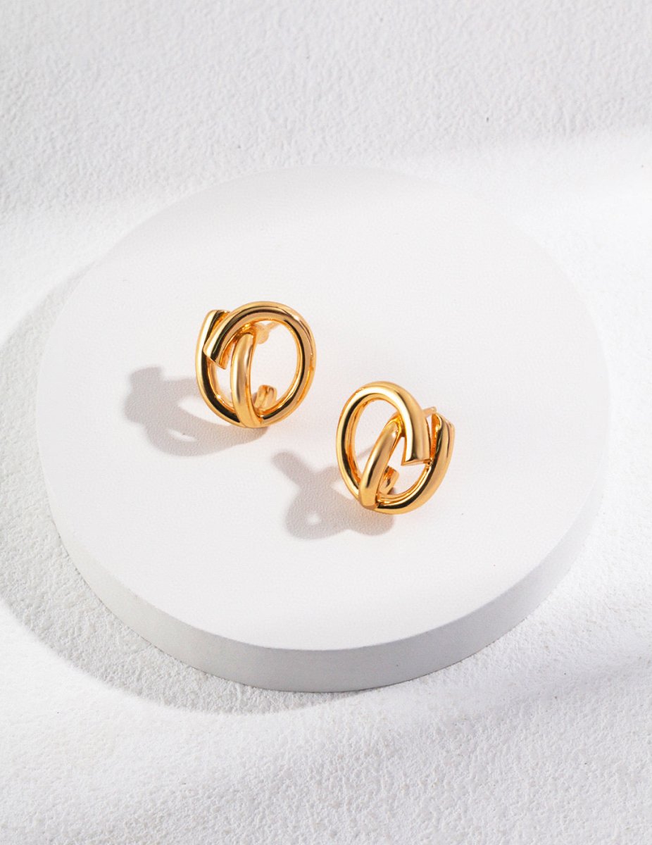 Renee - Minimalist Sterling Silver Spiral Earrings - Pearlorious Jewellery
