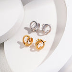 Renee - Minimalist Sterling Silver Spiral Earrings - Pearlorious Jewellery