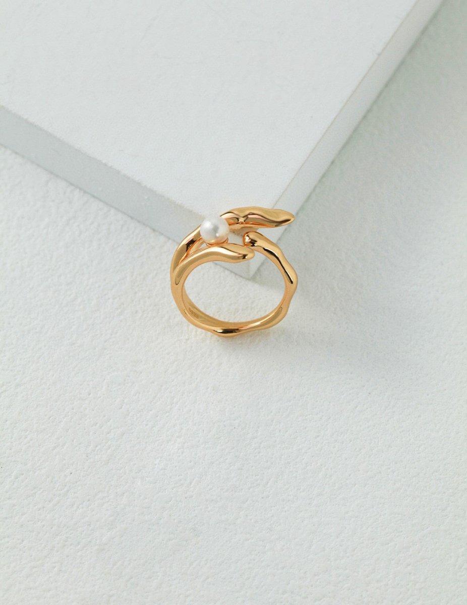 Samantha - Sterling Silver and Freshwater Pearl Ring - Pearlorious Jewellery