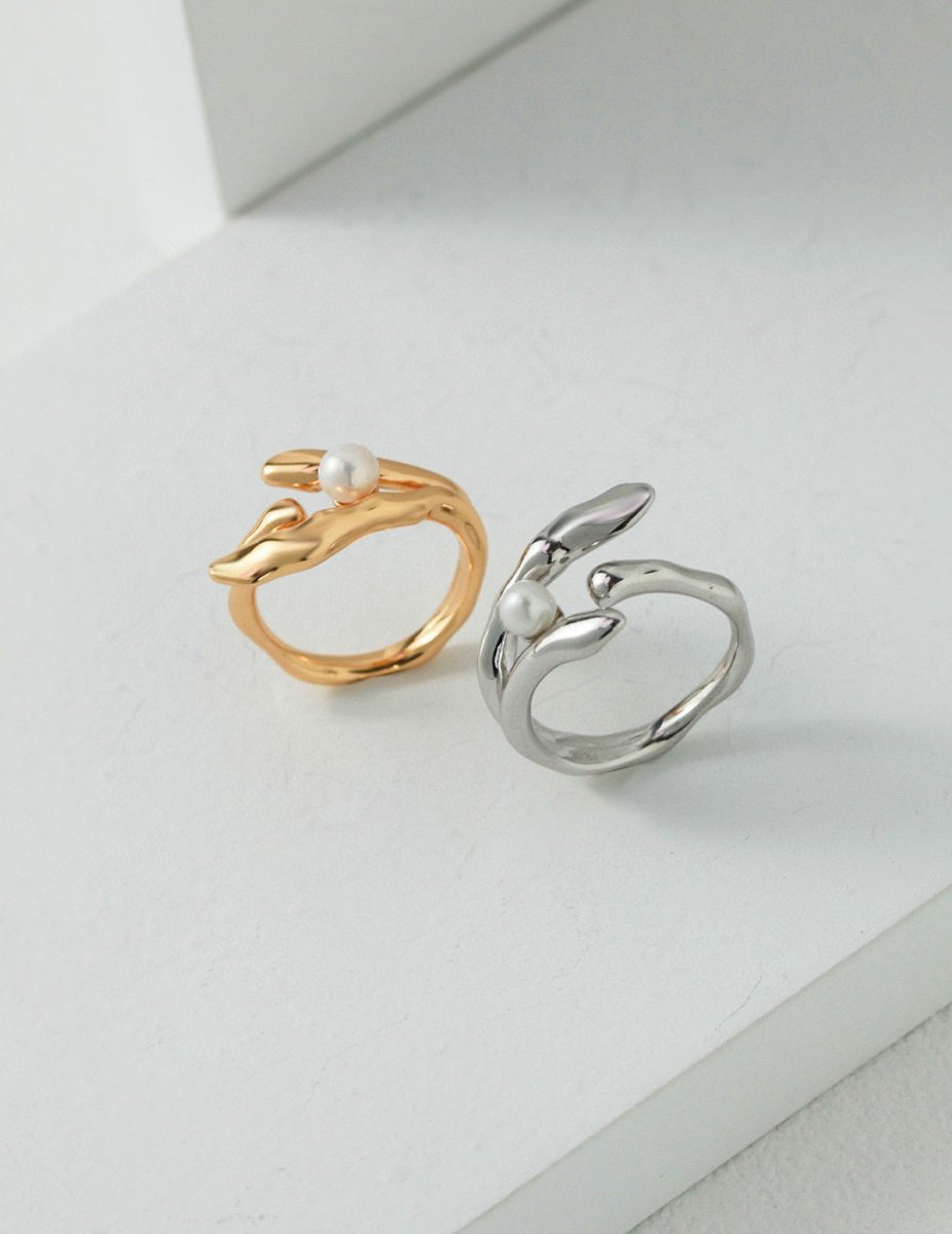 Samantha - Sterling Silver and Freshwater Pearl Ring - Pearlorious Jewellery