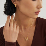 Savannah - Sunny Statement Sterling Silver Necklace - Pearlorious Jewellery