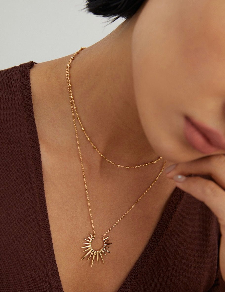 Savannah - Sunny Statement Sterling Silver Necklace - Pearlorious Jewellery