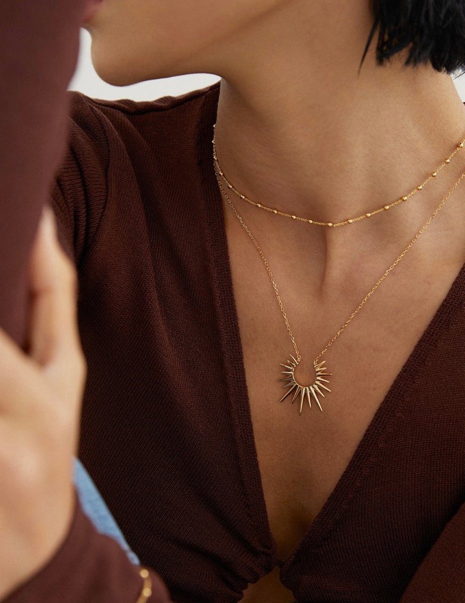 Savannah - Sunny Statement Sterling Silver Necklace - Pearlorious Jewellery