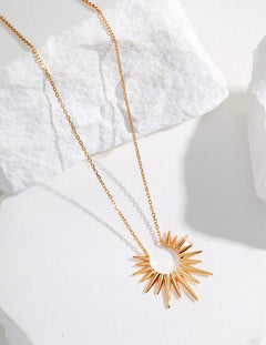 Savannah - Sunny Statement Sterling Silver Necklace - Pearlorious Jewellery