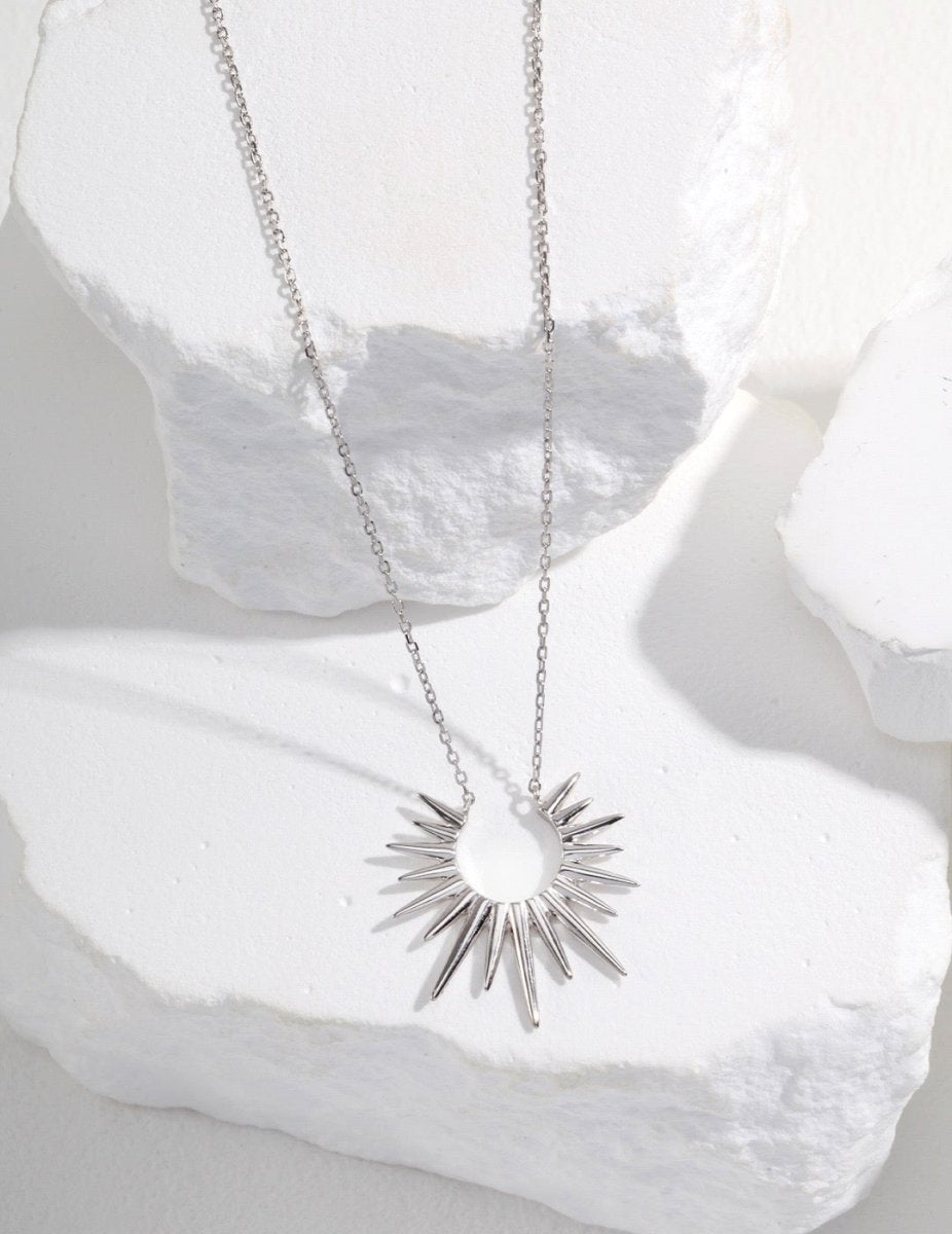 Savannah - Sunny Statement Sterling Silver Necklace - Pearlorious Jewellery