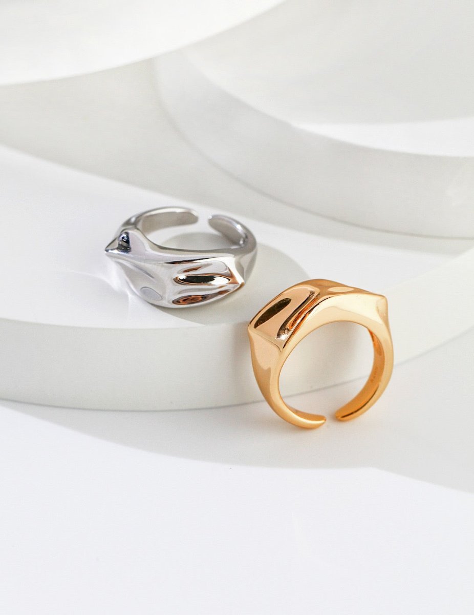 Scarlett - Timeless Polished Rings Sterling Silver - Pearlorious Jewellery