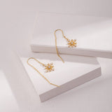Snowy - Sterling Silver Snowflake Earrings - Pearlorious Jewellery
