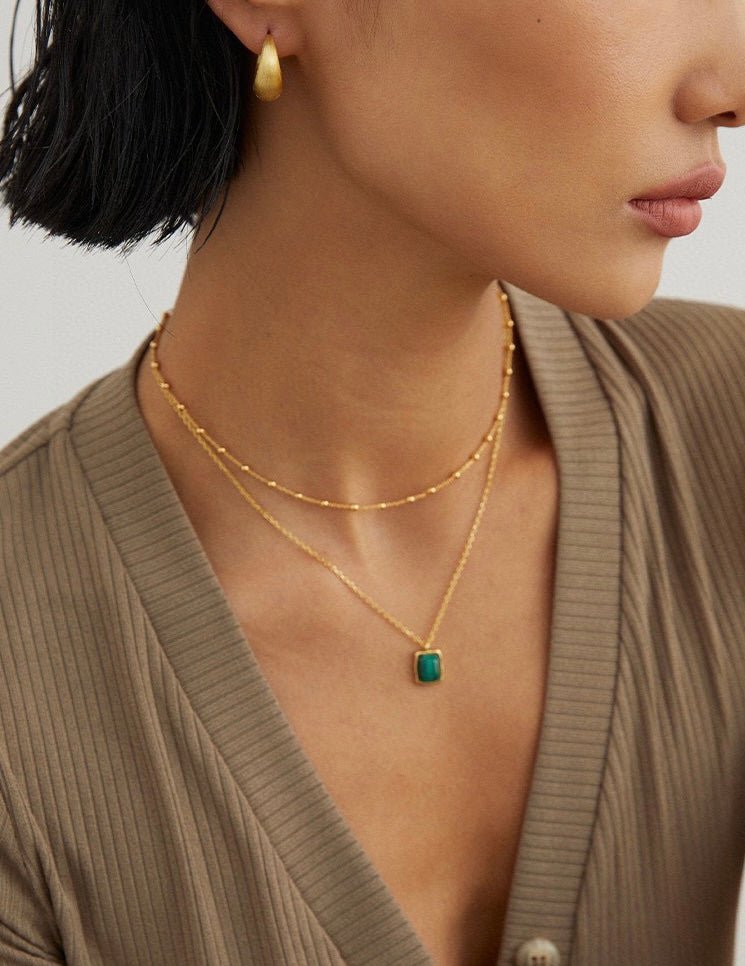 Stella - Sterling Silver Beads Minimalist Starry Necklace - Pearlorious Jewellery