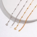 Stella - Sterling Silver Beads Minimalist Starry Necklace - Pearlorious Jewellery