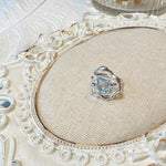 Sterling Silver and Natural Topaz Ring - Irene - Pearlorious Jewellery