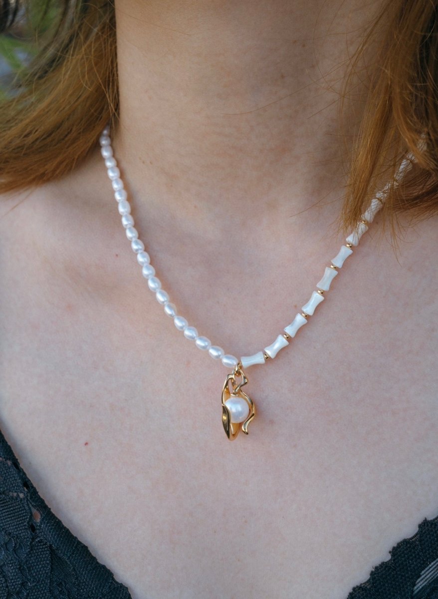 Tania - Freshwater Pearl Beads Necklace - Pearlorious Jewellery