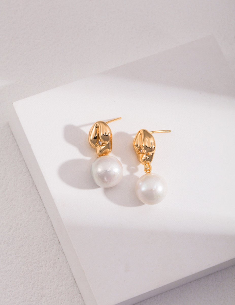 Tania - Sterling Silver and Freshwater Pearl Earrings - Pearlorious Jewellery