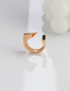 Victoria - Fashionable and Timeless Rings Sterling Silver and Glaze Drop - Pearlorious Jewellery