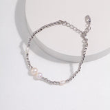 Vida - Sterling Silver and Freshwater Pearl Bead Bracelet - Pearlorious Jewellery
