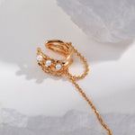 Winnie - 1pc Ear Cuff with tassel - Freshwater Pearl with Sterling Silver Ear Cuff - Cute and Unique - Pearlorious Jewellery