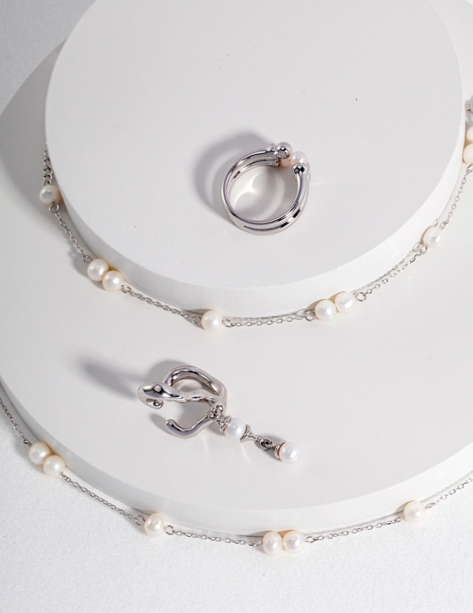 Zoey - Freshwater Pearl Rings - Pearlorious Jewellery