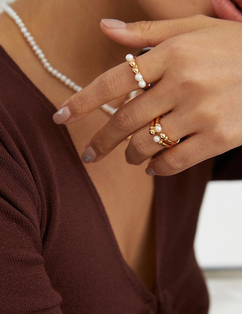 Zoey - Freshwater Pearl Rings - Pearlorious Jewellery