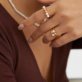Zoey - Freshwater Pearl Rings - Pearlorious Jewellery